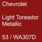 Preview: Chevrolet, Light Toreador Metallic, 53 / WA307D.